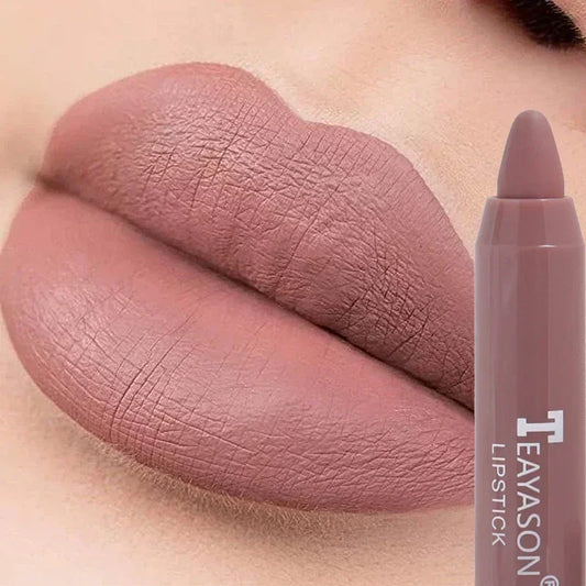 Nude Velvet Matte Lipstick Long Lasting Waterproof Color Rendering Non-stick